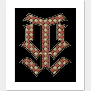 Gothic Checkerboard Symbol Posters and Art